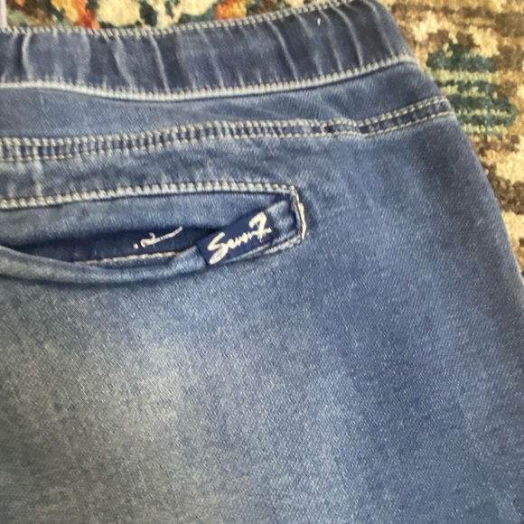 Seven7 Women's Blue Jogger Jeans - Picture 5 of 7